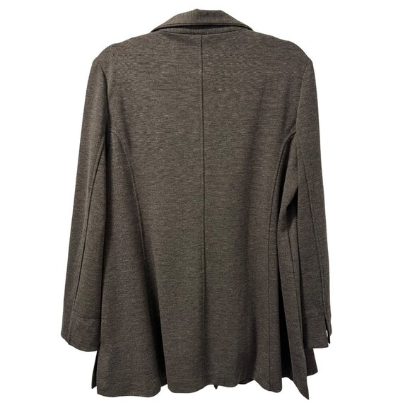 Lynne Richie Gray Zip-Up Jacket Sz Large Knit jacket. NWT - Picture 9 of 12